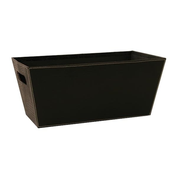 Wald Imports 7118-BLK 13 in. Paperboard Tote Black Pack of 2 7118/BLK - main